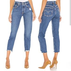 Levi’s women 501 raw Hem size 30 L 28